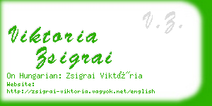 viktoria zsigrai business card